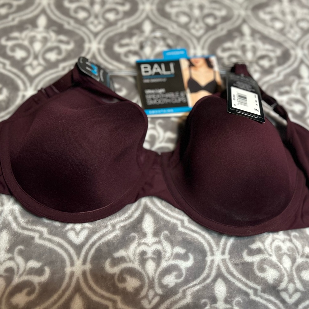 Bali Women's Deep Burgundy Bra